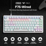 کیبورد سیم دار مکانیکال Aula F75 سوییچ آبی
